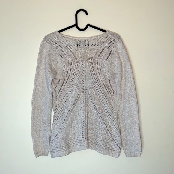 WHITE + WARREN Intricate Knit Sweater - Picture 3 of 4